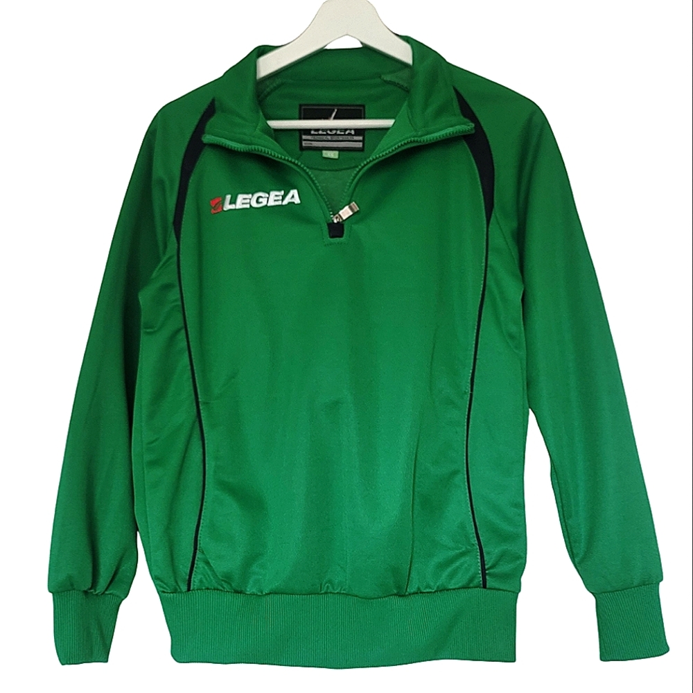 Legea Men's Vintage Green Jacket Sport Sweatshirt Size XS